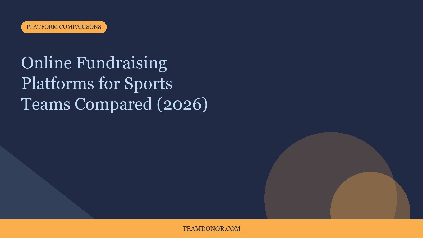 Detailed comparison matrix showing four online fundraising platforms across pricing tiers